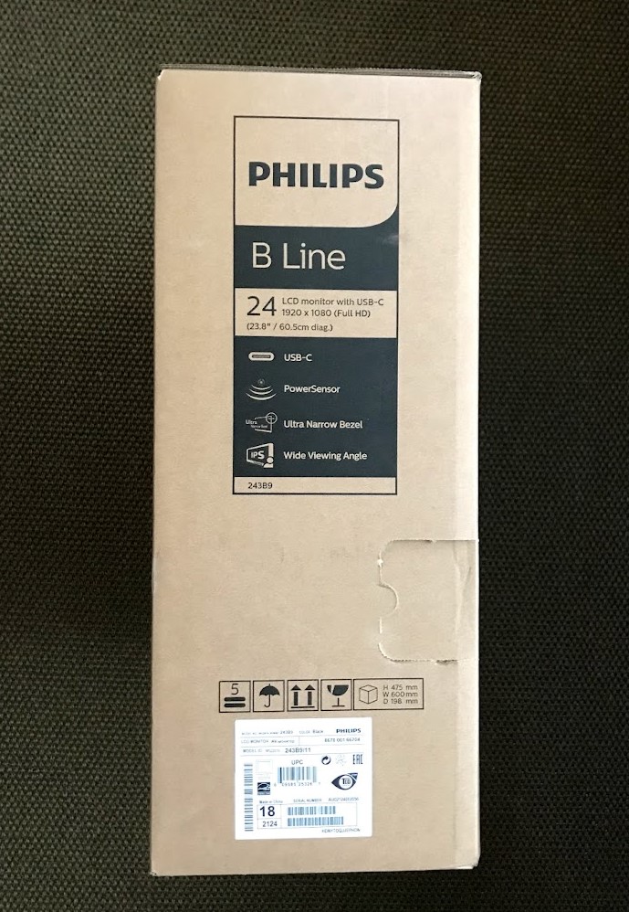 Philips フィリップス 23.8型ワイド 液晶ディスプレイ 243B9 11 外付け